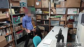 A female officer and prisoner indulge in a passionate encounter, exploring each other's virginity