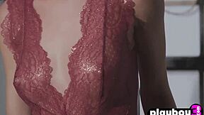 Teen models with small bodies in tight bikinis seduce and arouse
