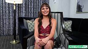 Rose Lynn's first porn film: Aroused and ready for action
