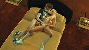 Young blonde Sims 4 character punished for treason