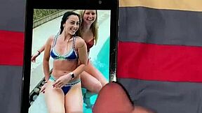 Masturbating to Mikayla's big cock