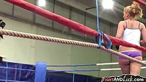 Lesbian Wrestling Babes Fight Hard in European Catfight Match