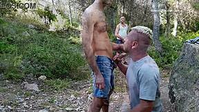 Vadim Romanov's outdoor bareback encounter with a pornstar