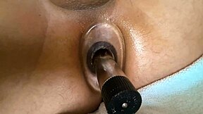 close up tunnel anal and vibrator, wanna see me stretch it wide?