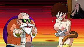 dragon ball gets wild in kame paradise 2, uncensored multiversex... damn, i meant crazy blowjob action!