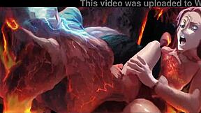 Lesbian tribadism with Dani Daniels and Celeste Star in a phonk PMV