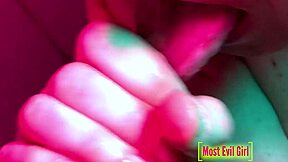 Ingoio, urination, and ejaculation on breasts during shower - Complete video available