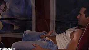 Madison Scott enjoys hardcore sex in a broken-down van with her boyfriend