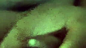 Masturbation with a large black penis