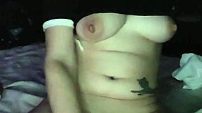 Alternative girl with big ass using vibrator for orgasm