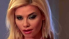 Blonde nymph Caylian Curtis indulges in solo play with her wet vagina