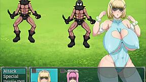 Cosplay and MILF wives fight against titans in anime hentai
