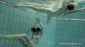 Loris and Okunewa explore their lesbian desires in a pool encounter