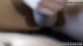 Young boy performs blowjob on cigar smoking men in gay porn