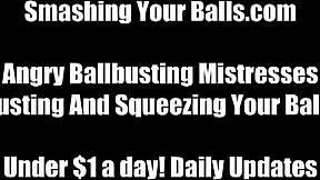 Get ready for some intense ballbusting and humiliation