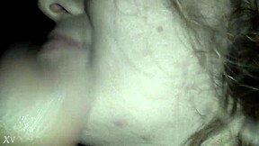 Amateur men and women engage in glory hole threesome