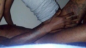 Wet and wild ebony babe gets creampied in homemade porn video