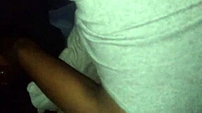 Wet and wild ebony babe gets creampied in homemade porn video