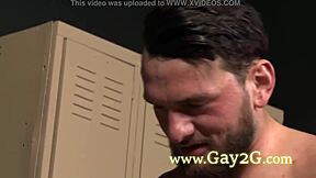 Gay couple enjoys doggystyle sex with oral and rough cock pounding