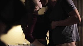 Lena Paul in taboo encounter with married man and his wife's voyeuristic pleasure