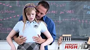 Petite Dolly Leigh gets music lessons from a well-endowed teacher