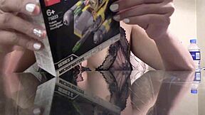German Asian camgirl's sexy POV show in lingerie