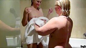 Blonde milfs take on BBC for wild anal sex