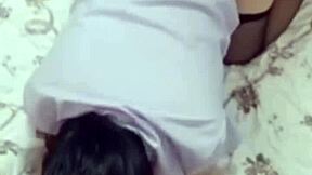 Fresh recruit Princess gets seduced by lover in black thong