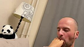 Gay fetish fun with footjob and handjob for part 2