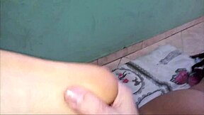 A young amateur with a big ass gets a massage from her neighbor and ends up fucking him