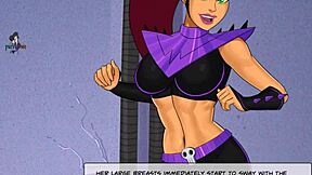 Cartoon porn: Huge tits and cumshot in DC Comics: Something Unlimited Part 120