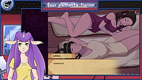 Hottest hentai training session with Aang's sexy instructor