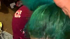 A big-mouthed slut takes on a massive hard cock