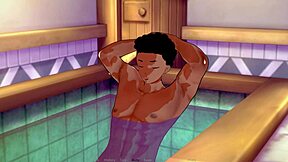 Trans beauty gets her ass filled in the bathroom