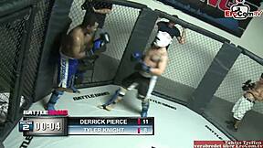 Blonde beauty with natural breasts engages in passionate sex in a boxing arena