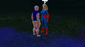 In a world where the Sims meets Marvel, witness the epic battle between Captain Marvel and Thanos in this 3D porn video.