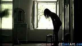 High-definition video of erotic foot play and intense pounding
