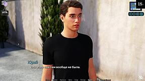 Full gameplay of anime porn: Sunshine Love 14 featuring a petite brunette with big nipples