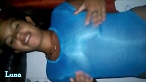 Luna la Venezuelana at 18 sucking cock in old video from memory vault.