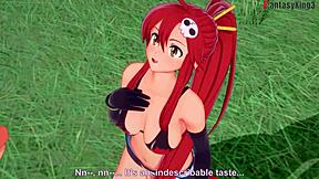 Experience Yoko Litner's passionate encounter in Tengen Toppa Gurren Lagann, available in full and POV versions on Sheer or Pentrun Fantasyking3.
