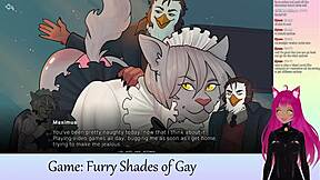 Furry VTuber Lewdneko's explicit gay gaming session