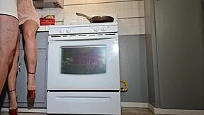 Cooking up some steamy sex with a hired chef