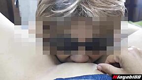 Thai man gives his girlfriend a sensual blowjob before having intense sex with her