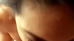 European cam girl shows off her oral skills