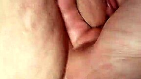 Intimate fingering session with a hairless mature BBW