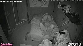 Hidden camera captures hot threesome in suspension