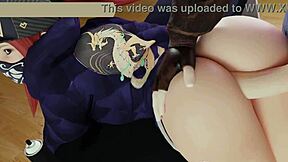 Akali's flawless figure receives intense penetration in animated sex scene