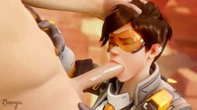 Bewnix and Cinderdryva in hot Overwatch sex game