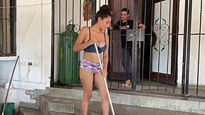 My sultry cousin craved my ejaculation in her large breasts