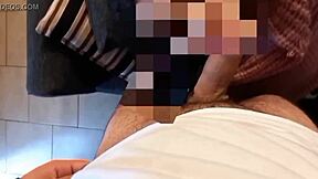 My aunt surprises me with a big cock blowjob when my aunt is away